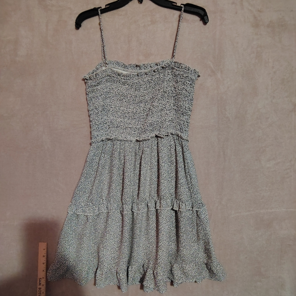 Jessica Simpson Smocked Spaghetti Stap Sundress Midi Size Large